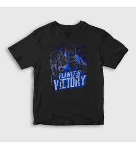 Presmono Unisex Çocuk Siyah Sub Zero V2 Mortal Kombat T-Shirt 147829tt