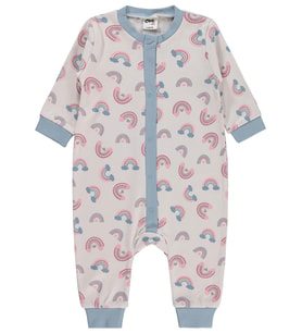 Civil Baby Gökkuşağı Empirme 6-18 Ay Tulum - Pembe