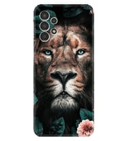 Samsung Galaxy M14 Kılıf Resimli Desenli Baskılı Silikon Leon Flowers 1333
