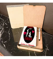 Sevgiliye Hediye Ahşap Kutulu Defter Kalem Set 031