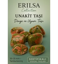 Sertifikalı Tamburlanmış Unakit Taşı Kütle 30-35 mm – Denge ve Uyum Taşı – Gerçek Doğal Taş (Çok Renkli)