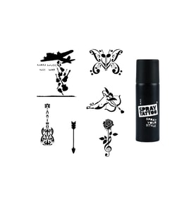 Müzik Hayatttır Spray Tattoo İle Geçici Dövme Yapma Seti