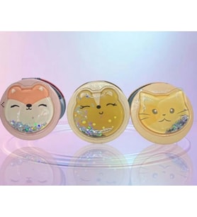 GIPTA K9901 CUTE PUFİ KABARTMALI KAPAK YUVARLAK AYNA - TEKLİ