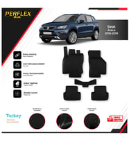 Seat Ateca 2016-2019 3D Havuzlu Paspas (Siyah - Beyaz)
