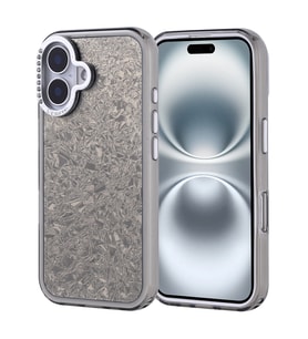 Apple iPhone 16 Uyumlu Kılıf Taşlı Tasarımlı Zore Kapi Kapak (Siyah)