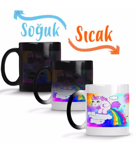 Unicorn 02 Sihirli Kupa Bardak Porselen
