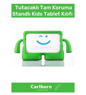 Özel Üretim Apple Ipad 7. 8. 9. Nesil 10.2 Inç Yumuşak Dokulu Tutacaklı Tam Koruma Standlı Kids
