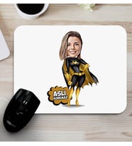 Süper Kız Karikatürlü Mouse Pad
