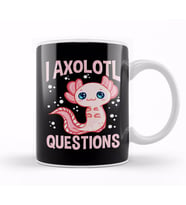 Cute & Funny I Axolotl Questions Walking Fish Pun Kupa Bardak Porselen