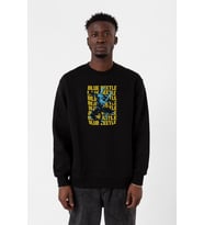 Blue Beetle Lettern Siyah Erkek 2ip Sweatshirt
