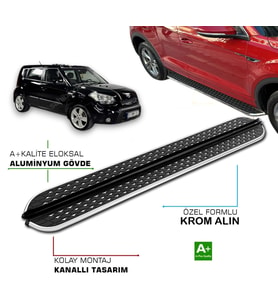 KIA SOUL 2009 2010 2011 2012 2013 2014 ARACA ÖZEL NEVADA SİYAH YAN BASAMAK
