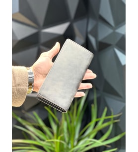 Telefon Bölmeli Unisex Hakiki Deri Telefon Hazneli Uzun Cüzdan Mıknatıslı Ve El Bantlı Cüzdan.MACONA