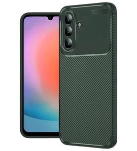 Galaxy A37 5G Auto Focus Karbon Kapak - Koyu Yeşil