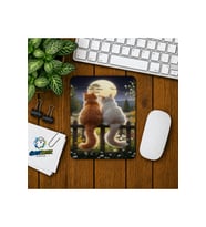 Dolunayda Kediler Baskılı Oyuncu Mousepad 062
