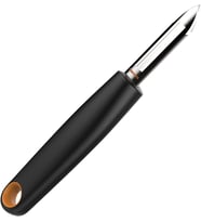 Fiskars Sabit Bıçaklı Soyucu, Uzunluk: 18 Cm, Çelik/Plastik, Fonksiyonel Şekil, Siyah/Turuncu, 10144 (Çok Renkli)