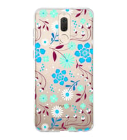 Huawei Mate 10 Lite Uyumlu Kapak Flowers Tasarımlı Şeffaf Silikon Kılıf