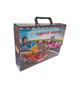 Saplı Klasör Erkek Figürlü 1 Adet Kulplu Klasör 32x24x7 cm Okul Öğrenci Klasörü Saplı Çanta Saplı Dosya 