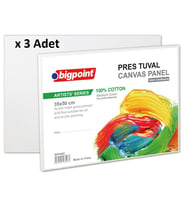 Bigpoint Artists' Pres Tuval 35x50cm x 3 Adet