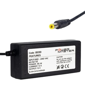 Powermaster PM-13033 9 Volt - 5 Amper 5.5*2.5 Mm Uçlu Yazar Kasa / Pos Makinesi Masaüstü Adaptör