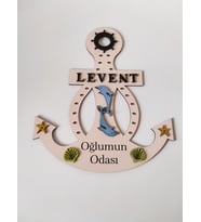 çoçuk odası kapı süsü kişiye özel