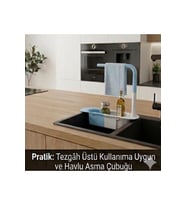 CX7EVY01 Ayarlanabilir Teleskopik Raflı Lavabo Düzenleyici Mavi