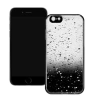 Apple iPhone 6 Simli Şeffaf Sert Slikon Kılıf (Siyah)