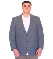 Mode XL Büyük Beden Erkek Klasik Blazer Ceket BRITANYA 23028 GRI