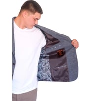 Mode XL Büyük Beden Erkek Klasik Blazer Ceket BRITANYA 23028 GRI