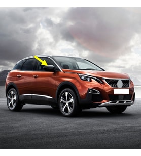 Peugeot 3008 2017-2020 Sağ Dış Dikiz Aynası Üst Kapağı