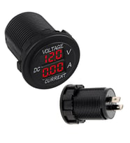 Ayt Powermaster IC-231E Voltmetre Ampermetre Pano Tipi 28 Mm Gerilim Akım Ölçer Dış Çapı 36.5 Mm