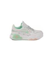 United Colors Of Benetton Beyaz Yeşil Bağcıklı Kadın Spor Ayakkabı BNI-11512 G