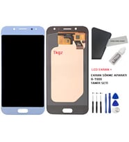 Samsung Galaxy J5 PRO - SM-J530F Uyumlu Lcd Ekran Dokunmatik Servis Lcd MAVİ + B-7000 + TAMİR SETİ