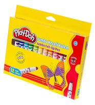 Play-Doh Jumbo Keçeli Kalem 12 Renk 6 Mm (Karışık)