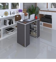 Kenzlife bilgisayar çalışma masası venüs gri ofis sekreter laptop