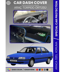 RENAULT 21 MANAGER Torpido Örtüsü Ön Göğüs Koruma Torpido Koruma Araca Özel Tam Uyum Kaymaz