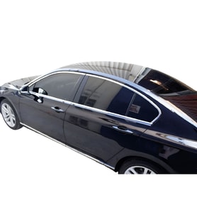Vw Passat B8.5 Krom Cam Çerçeve Seti 8 Parça 2019 Ve Üzeri Paslanmaz Çelik
