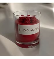 Studio Moon's Çilek Kokulu Ahududu Mum %100 Doğal Soya Wax Mumu