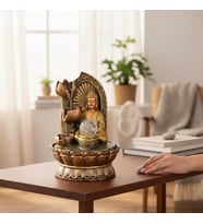 LED Işıklı Buda Şelale Masa Üstü Feng Shui Süs Fiskiyesi