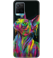 Vivo Y11S Y21S Y20 Y20S Y70 Kılıf Desemli Silikon Color Cat 1754
