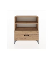 Arges Şifonyer 2 Raflı Tek Çekmeceli 88x30x96 Çam-Çam