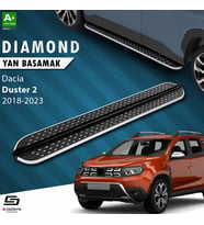 S-Dizayn Dacia Duster 2 Diamond Krom Yan Basamak 183 Cm 2018-2023 A+ Kalite