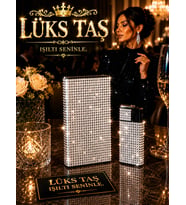 Taşlı sigara Kutusu ve Çakmak (uzun Slim)