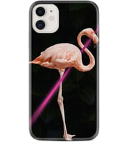 Apple iPhone 11 12 13 Mini Kılıf Desemli Silikon Line Filamingo 1776