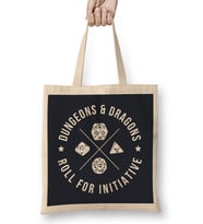 Dungeons And Dragons Roll For Initiative Bez Çanta Uzun Saplı
