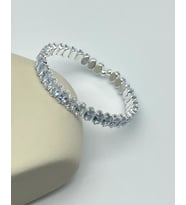 Vip Silver Taşlı Su Yolu Bileklik - 25-blk143