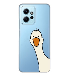 Redmi Note 12 4G Uyumlu Sevimli Ördek Desenli Şeffaf Telefon Kılıfı