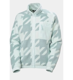Helly Hansen Kadın Imperial Printed Pile Snap Mont (Mavi)