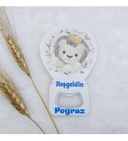 Hayaller Dükkanı 30 Adet Aslan Baskılı Balon Açacak Magnet 11x7 Cm Uv  Bebek Magnetleri Bebek Şekeri