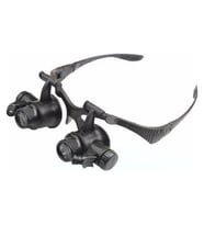 Gözlük Modeli 10x 15x 20x 25x Lens,2led Işıklı,büyüteç