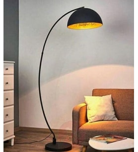 MYLİGHTS  RETRO METAL LAMBADER  KÖŞE LAMBASI AYAKLI LAMBA   (Siyah)
